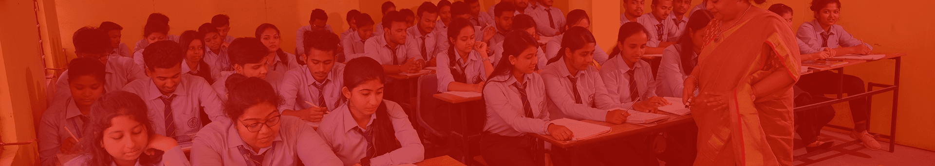 Students studying in a classroom — Education initiative by Pararthya SDECS